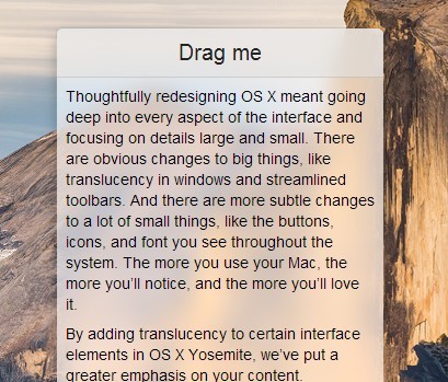 OS X Yosemite Style UI